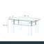 Table basse en verre trempé transparent