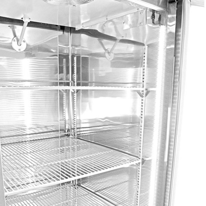 81 po L 72 pieds cubes Pi. Réfrigérateur commercial sans congélateur en acier inoxydable
