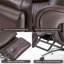 Fauteuil de direction avec repose-pieds Pelle Massage