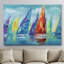 «Fine Day Sailing II», reproduction de peinture à l'huile sur toile tendue-29146648-31992869