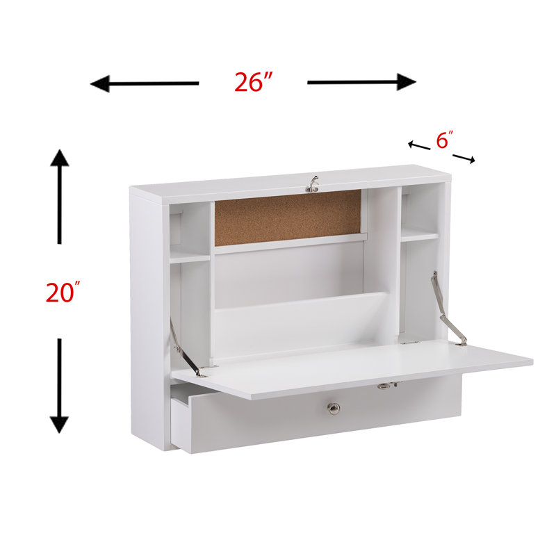 Camus Floating Desk, White