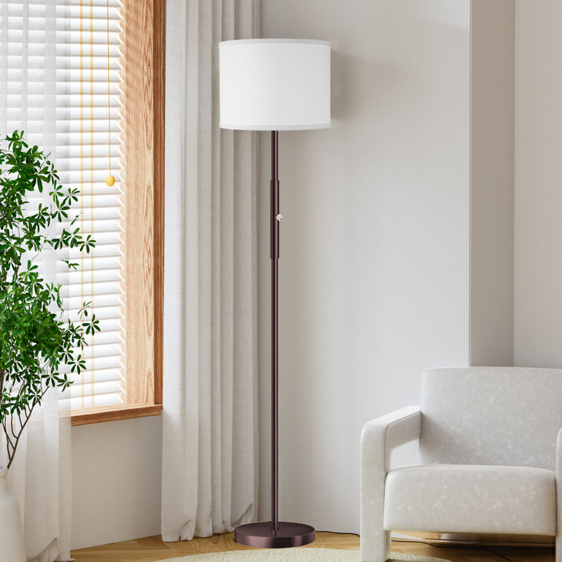 Teronica 65'' Traditional Floor Lamp, Brown