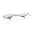 Chaise longue inclinable simple de 79 po de longueur Mirabel-72480952