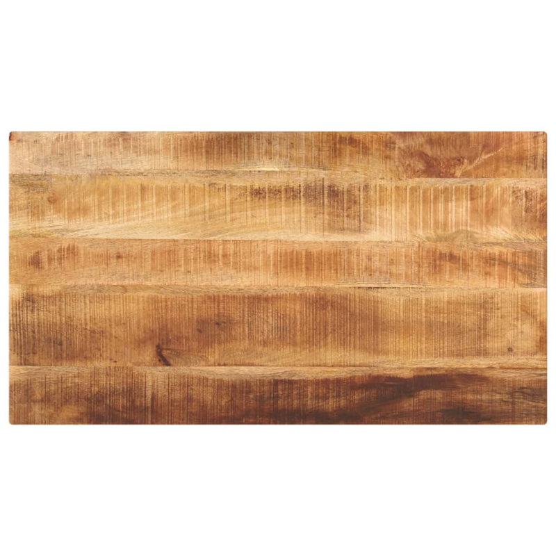 Table Top Solid Wood Rough Mango, 2.5cm H x 120cm W x 50cm D