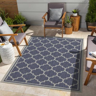 Rayon de soleil bleu 3 po X 7 pi 3 po Tapis intérieur / extérieur