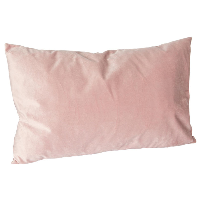 Rectangular Lumbar Cushion with Filling, Pink