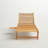 Malachi 74.75" Long Teak Single Chaise Lounge
