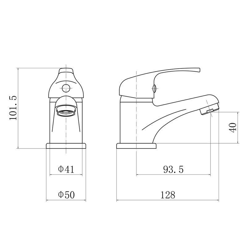 Hysell Mono Basin Mixer