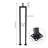 4PCS Metal Stair Handrails