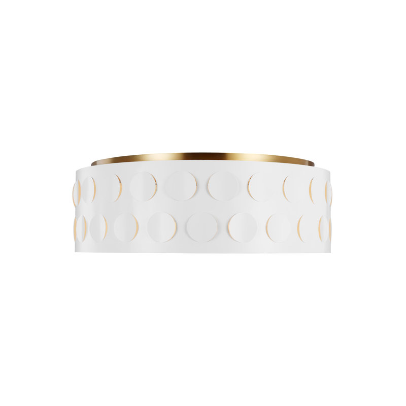 Plafonnier encastré 4 lumières 27,4 po Dottie, Bronze brillant