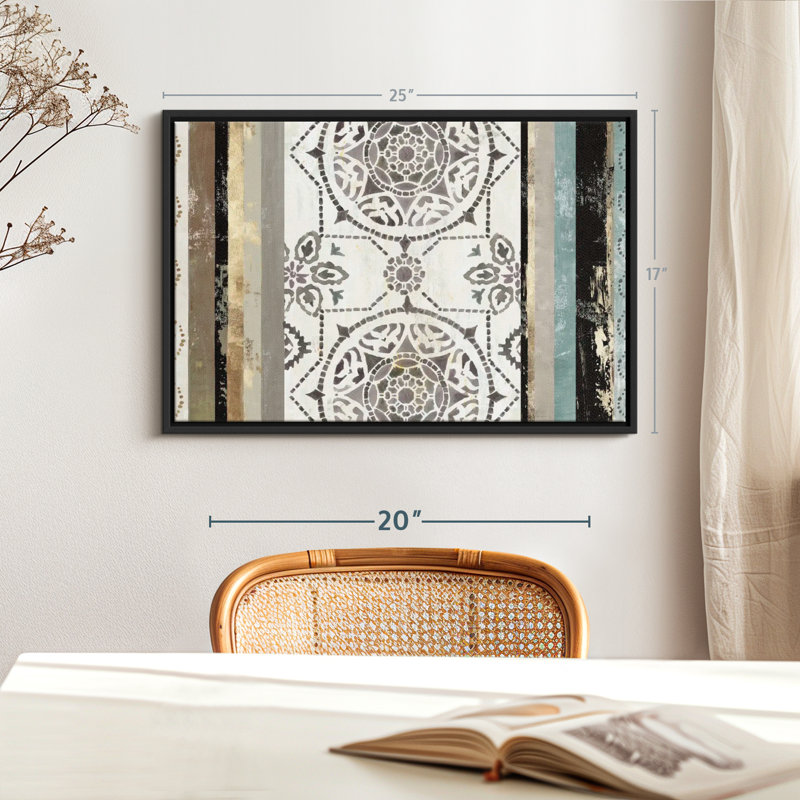 «Modernized I Wall Art», H 17 po x l 25 po