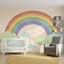 Papier peint pastel arc-en-ciel avec nuages-264864387-264864398