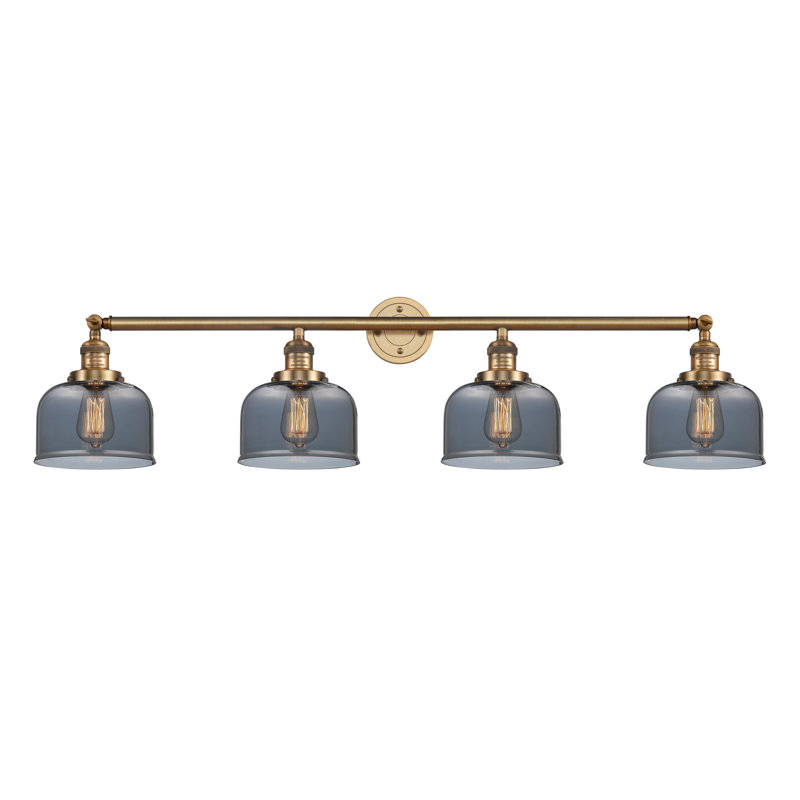 Éclairage de salle de bain à intensité variable 4 lumières Chappelle, Brushed Brass