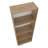 Natural Oak Flat Bookcase with Open Storage-1683305396