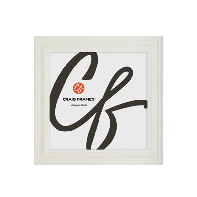 Craig Frames 12x12 Inch Picture Frame, Whitewash, Potomac Style, 2.5" Wood Moulding, Stain Finish, Glass Facing and Hanging Hardware