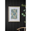 Décoration murale florale 24 po x 32 po - Cadre doré de luxe, impressions florales multicolores pour le bureau