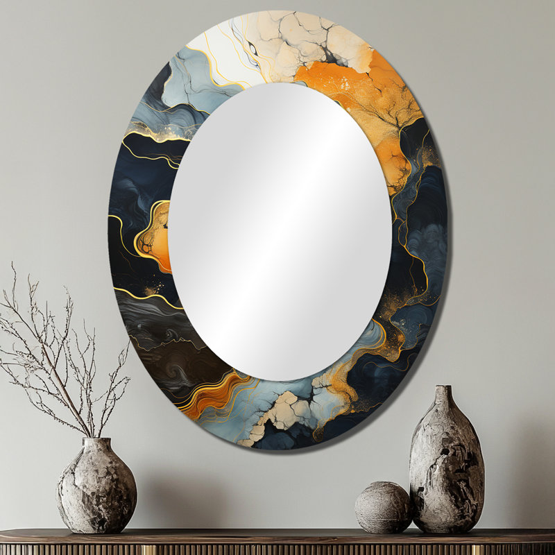 Miroir mural oval traditionnel, 40 po x 30 po