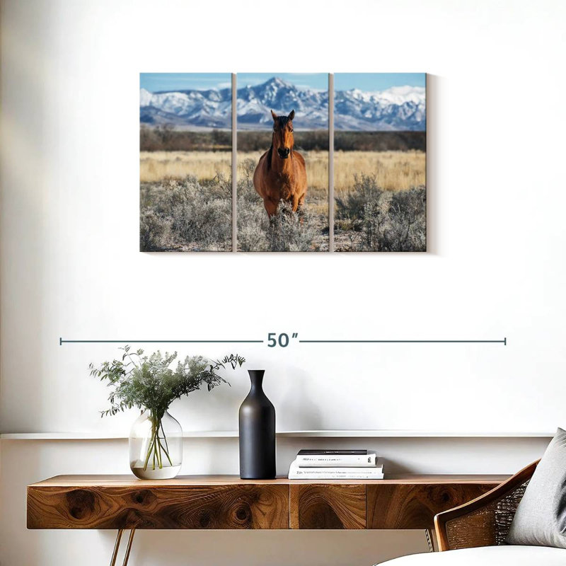 Horse At Winter, 20" H x 33" W