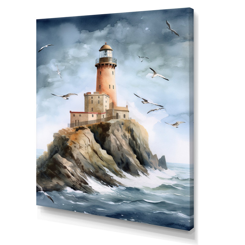 Amedee Ocean Watchtower III - Imprimé, H 20 po x l 12 po x P 1 po, Toile tendue