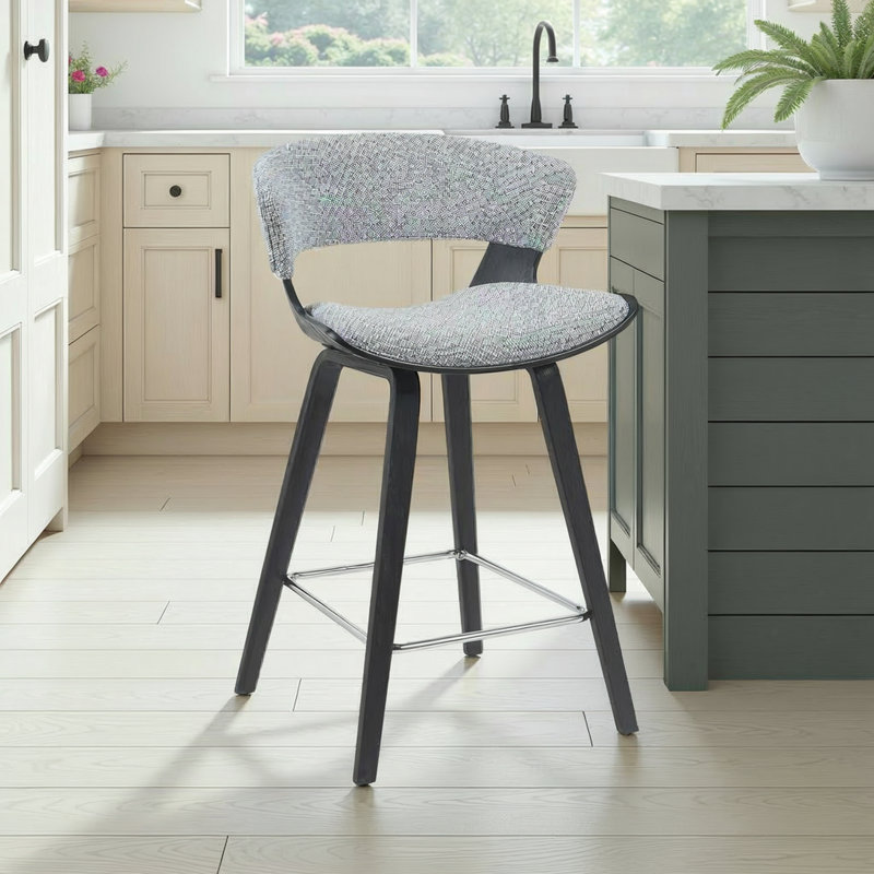 Tabouret de bar Fordwich Allon, Gris, Noir