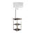 Anabal 58'' Steel Tray Table Floor Lamp with USB