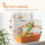 Hamster Cage 3 Tiers Gerbil Cage for Dwarf Hamsters with Tubes Ladder