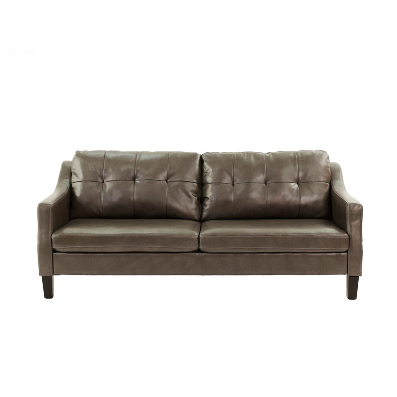 Sofa Set, One Sofa And One Loveseat, Brown