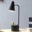 Lampe de bureau 19,5 po en métal noir avec organisateur-1259707175