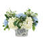 Mixed Hydrangeas and Buds in Decorative Vase