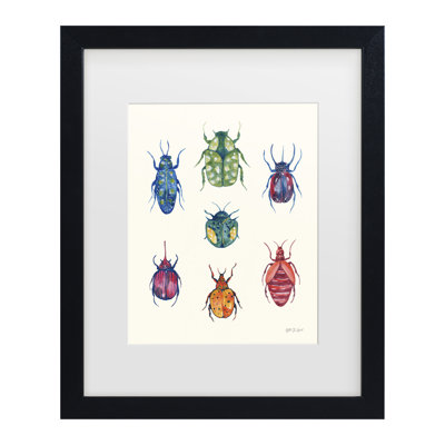 Bolog Yvette St. Amant Beetle Chart Matted Framed Art