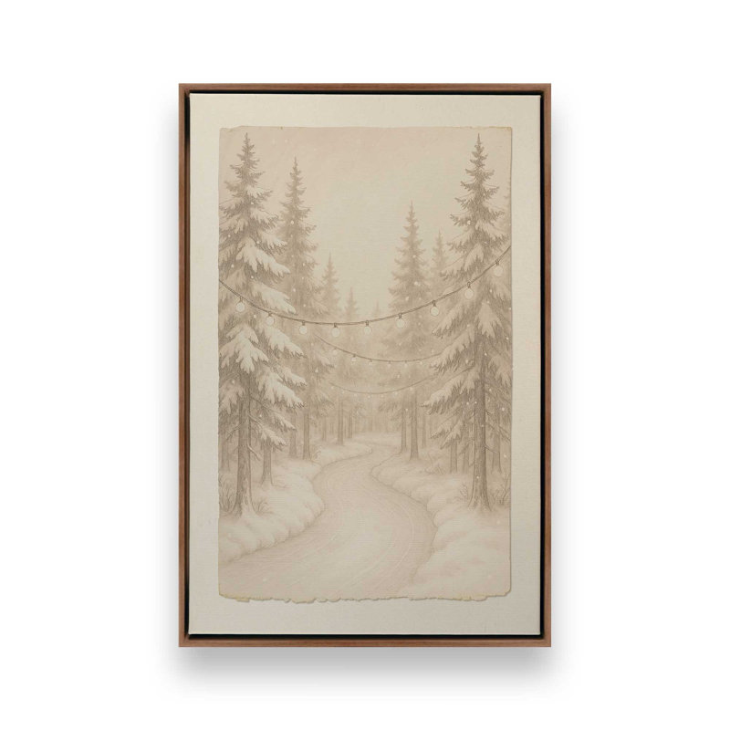 Twilight Pathway Canvas Art Print, 18.75" H x 12.75" W, Walnut