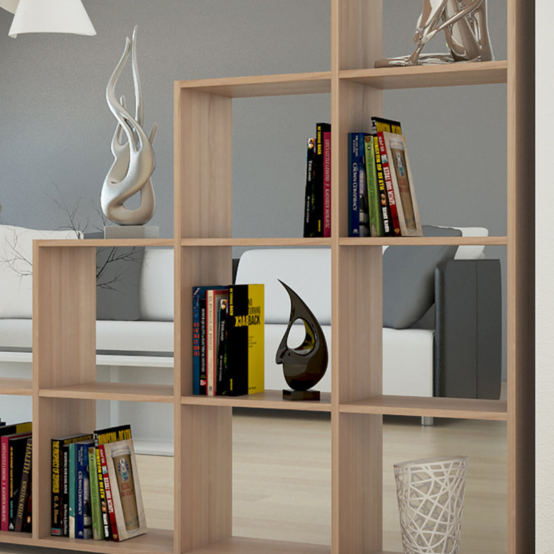 Zenobius Bookcase, Sonoma Oak in Rough-saw Finish