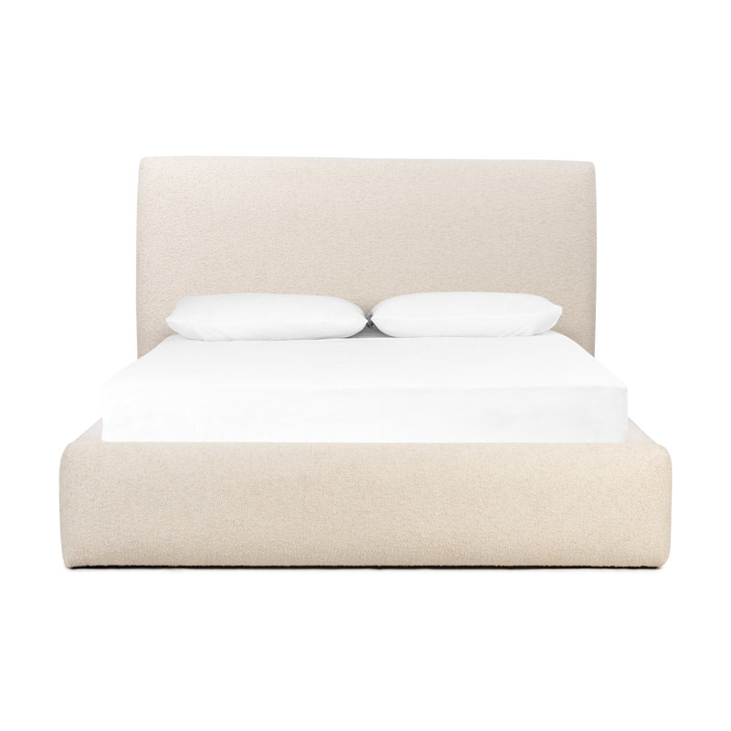 Quincy Upholstered Bed, King, Lisbon Cream