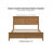 Seadrift Solid Wood Platform Bed - 650lb Capacity, Adjustable Base Ready, No Box Spring, Coastal Finish-319021409