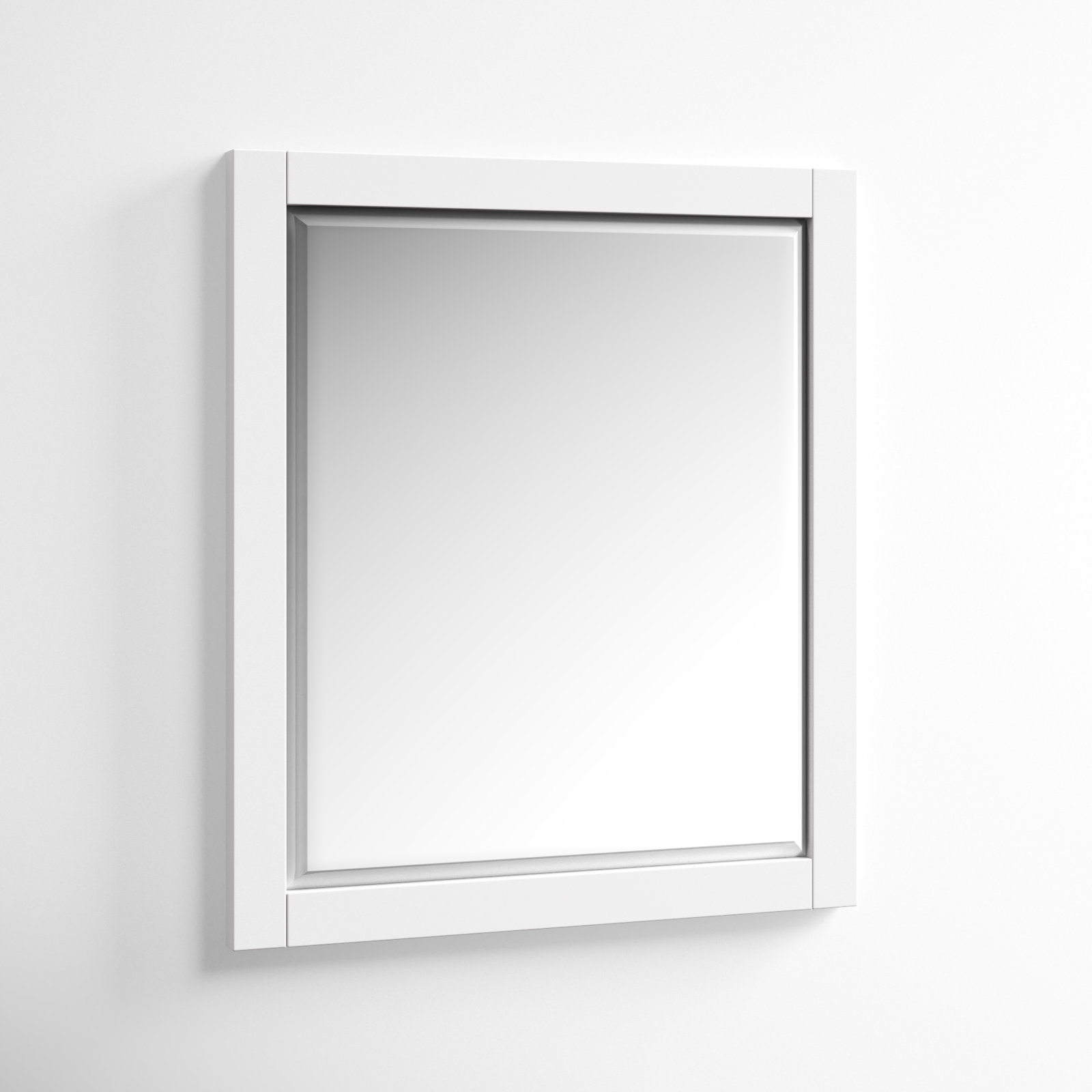 Keira 28" Beveled Vanity Mirror, White