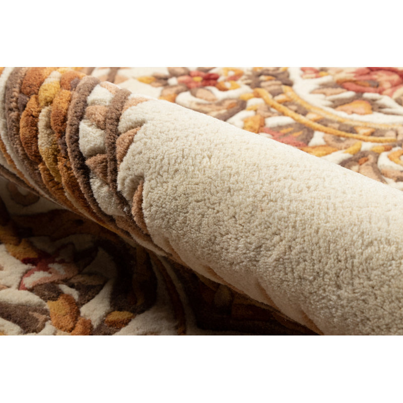Airell Wool Floral Indoor Rug, Rectangle 3'6" x 5'6"