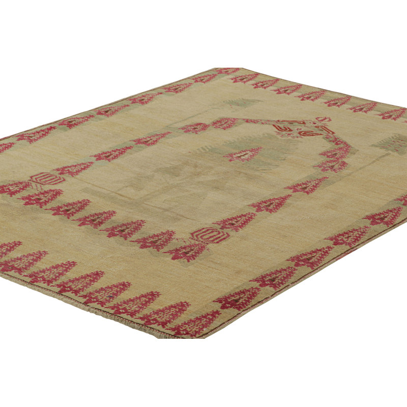 One-of-a-Kind 3'9x5'4 Hand Knotted Area Rug
