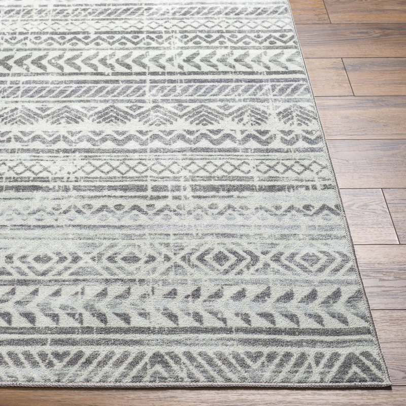 Light Silver Machine Washable Area Rug, Rectangle 8'10" x 11'9"
