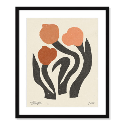 Imprimé de fleurs modernes par NKTN