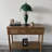 Haydee Tiffany Table Lamp Green Leaves Stained Glass Shade And Base LED Bulbs Included 12"W*12"D*22"H -1807225054