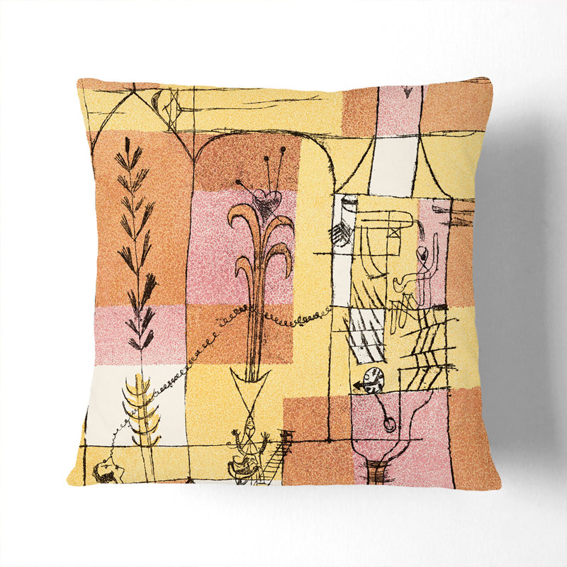 Square Throw Cushion, Stone, 40cm H x 40cm W x 15cm D