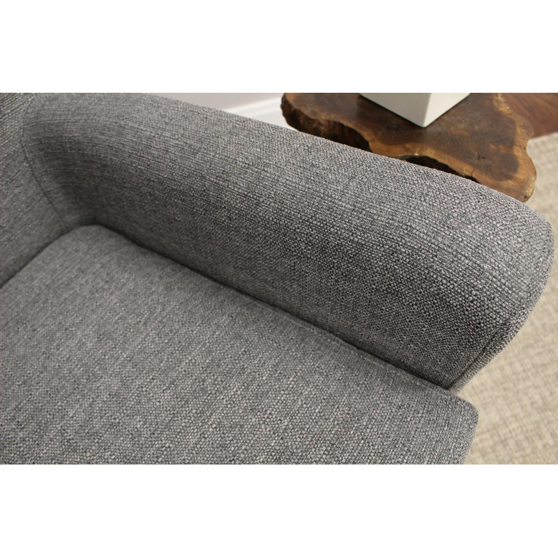 Ronald Upholstered Armchair, Gray