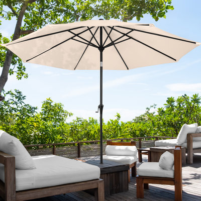 Parasol de patio à inclinaison automatique l 10 pi Kelton 