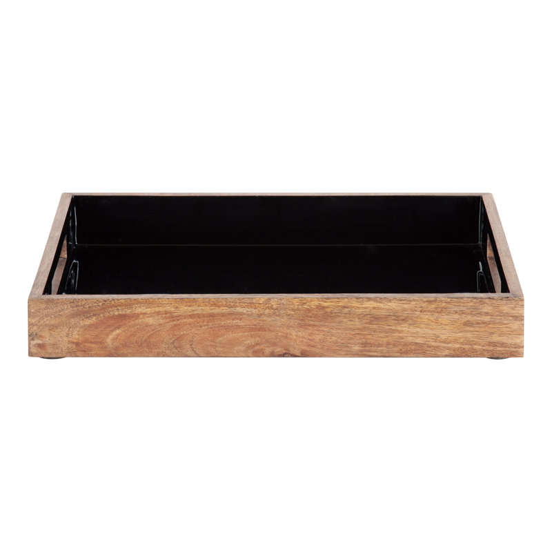 Osuna Solid Wood Tray, Light Brown