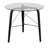 Trilogy Mid-century Modern Round Dinette Table in Wood With Clear Glass Top By Corrigan Studio®-1306214355
