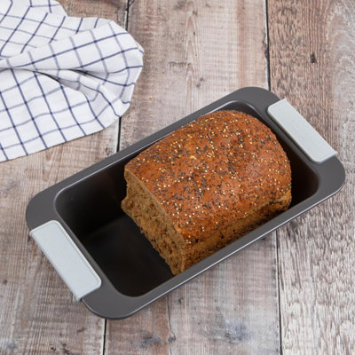 Laura Ashley Set of 2 Non-Stick Loaf Tin 2LB - Grey