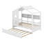 Lit simple avec lit gigogne et tablette-865921935
