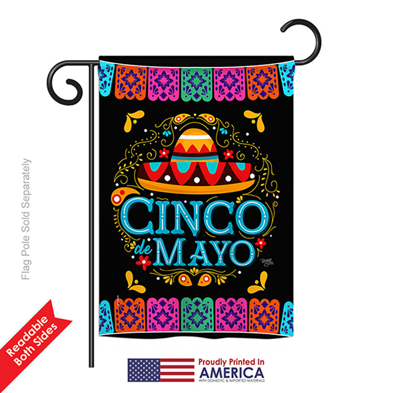 Double Sided 18.5'' H x 13'' W Polyester Garden Flag