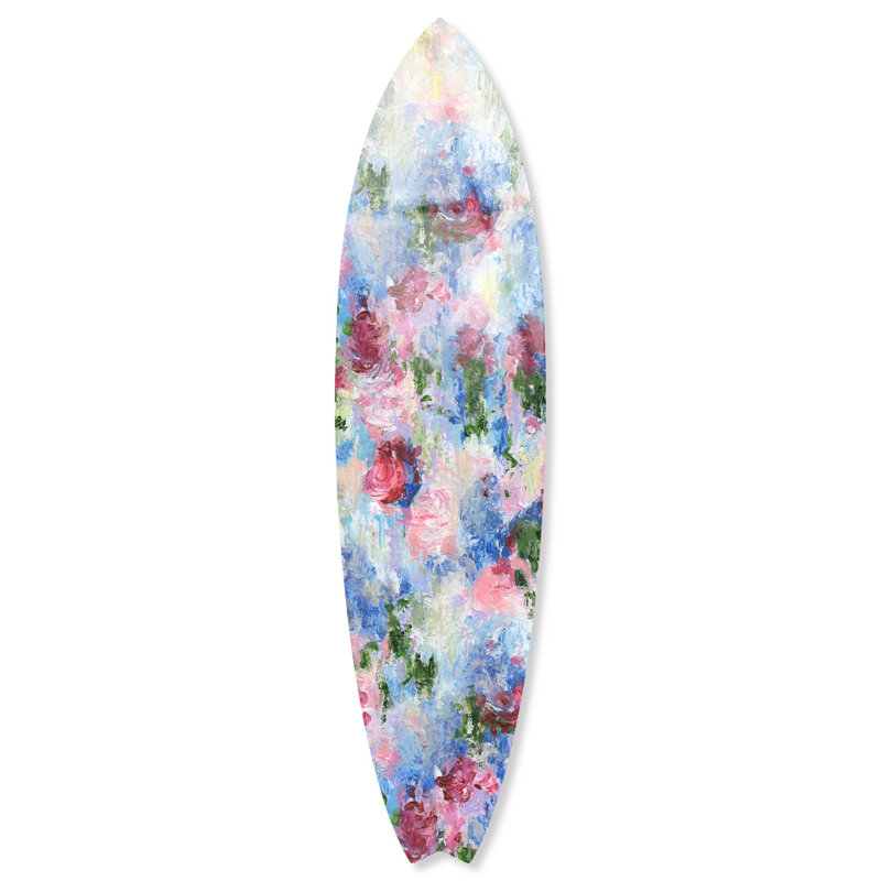 Danse d'émotion, planche de surf, art mural côtier par Notoriart