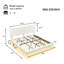 Lit flottant avec lumière White Boucle-1084830884